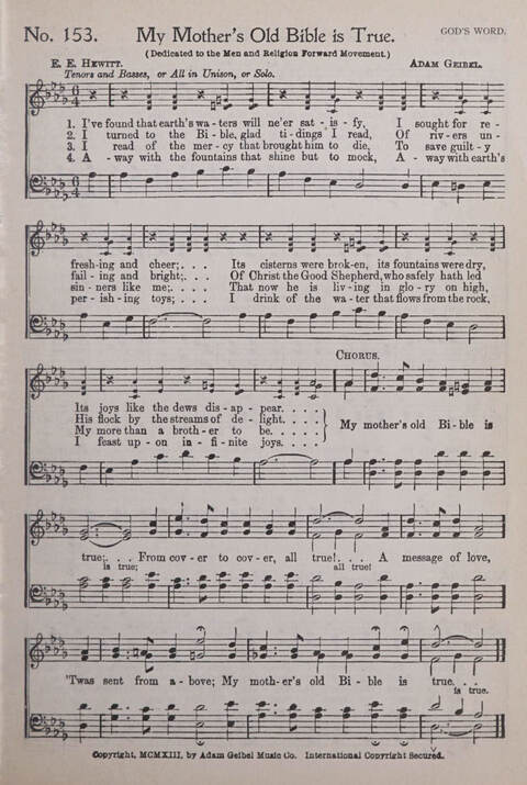 Praise and Service Songs for Sunday Schools page 141