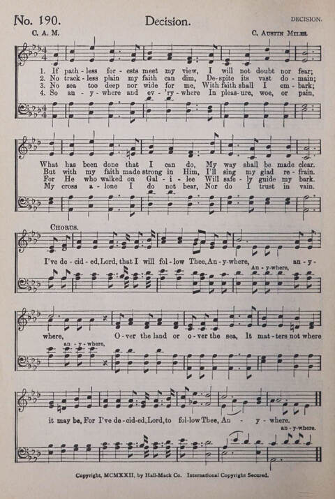 Praise and Service Songs for Sunday Schools page 166