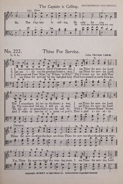 Praise and Service Songs for Sunday Schools page 195