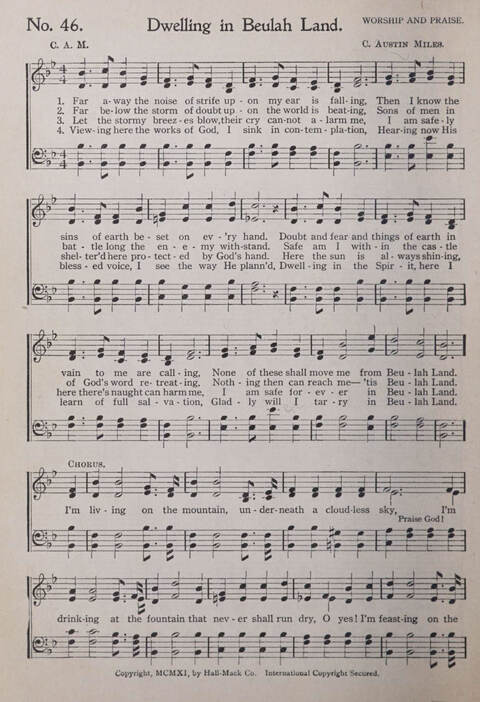 Praise and Service Songs for Sunday Schools page 44