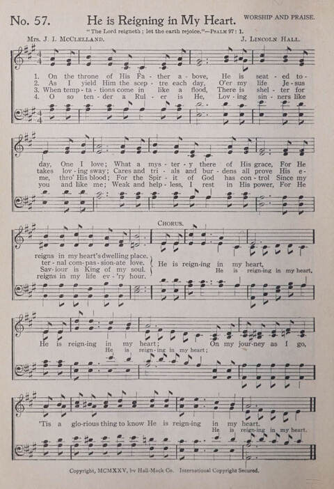 Praise and Service Songs for Sunday Schools page 54