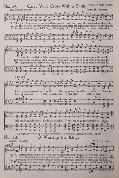 Praise and Service Songs for Sunday Schools page 56