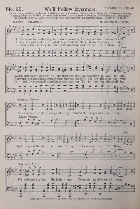 Praise and Service Songs for Sunday Schools page 76