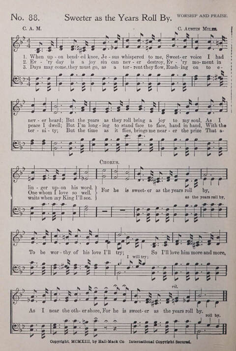 Praise and Service Songs for Sunday Schools page 84