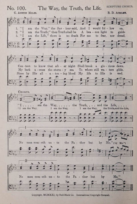 Praise and Service Songs for Sunday Schools page 96