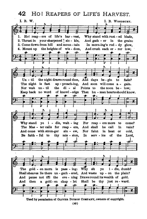 Praise and Thanks: a hymn book for the Young People