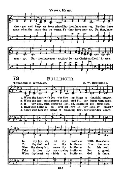 Praise and Thanks: a hymn book for the Young People