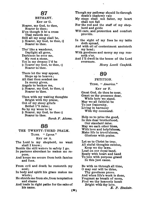 Praise and Thanks: a hymn book for the Young People