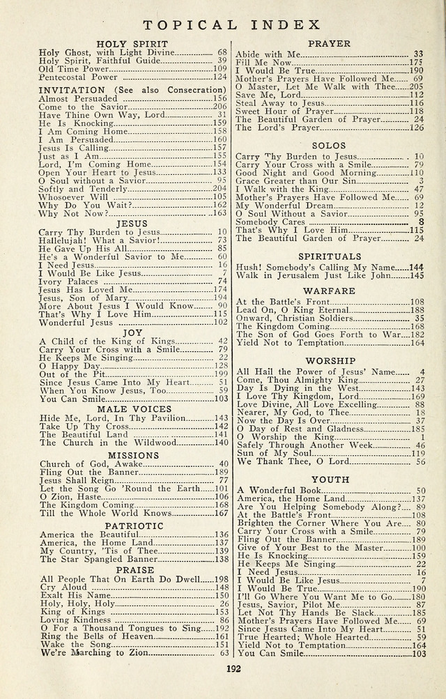 Praise and Worship Hymns page 190