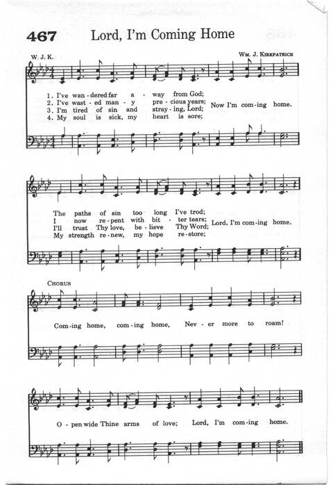 Praise and Worship: a gospel hymnal page 446