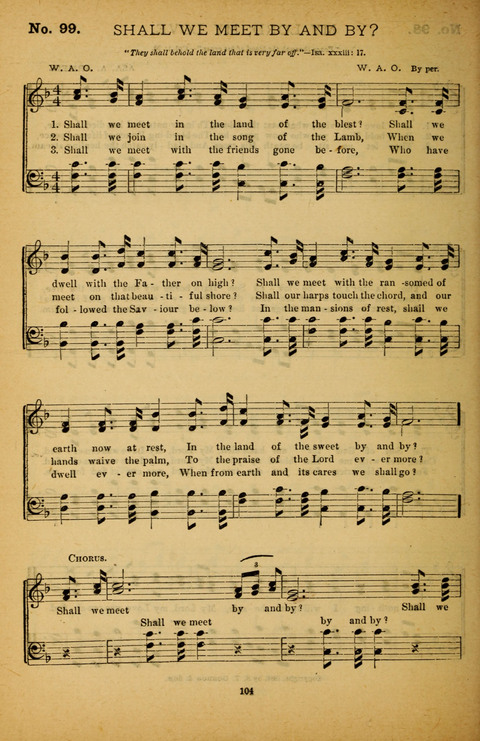 Pearls of Gospel Song: for gospel workers. a choice collection of hymns and tunes page 104