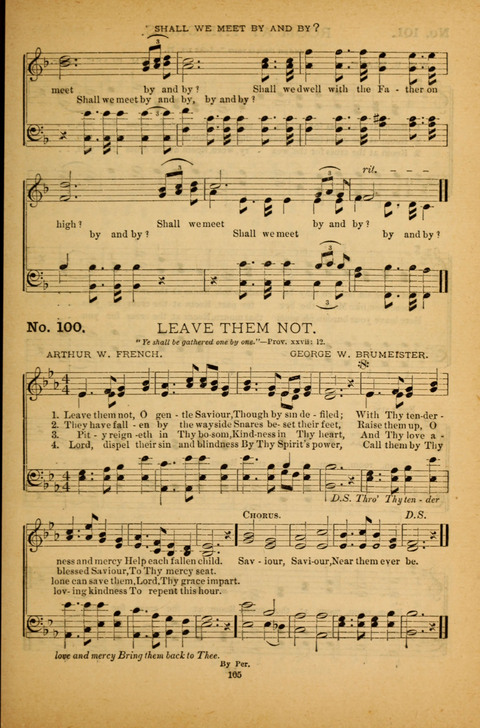 Pearls of Gospel Song: for gospel workers. a choice collection of hymns and tunes page 105