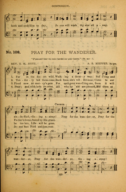 Pearls of Gospel Song: for gospel workers. a choice collection of hymns and tunes page 113