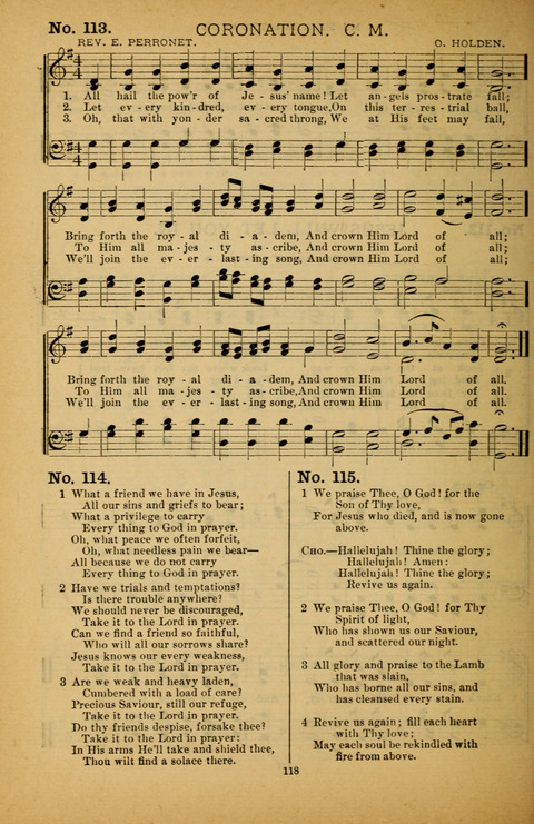 Pearls of Gospel Song: for gospel workers. a choice collection of hymns and tunes page 118