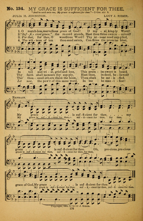 Pearls of Gospel Song: for gospel workers. a choice collection of hymns and tunes page 134