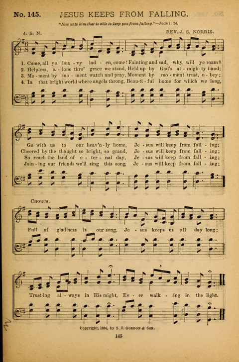 Pearls of Gospel Song: for gospel workers. a choice collection of hymns and tunes page 145