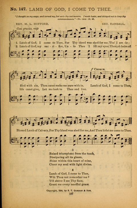 Pearls of Gospel Song: for gospel workers. a choice collection of hymns and tunes page 147