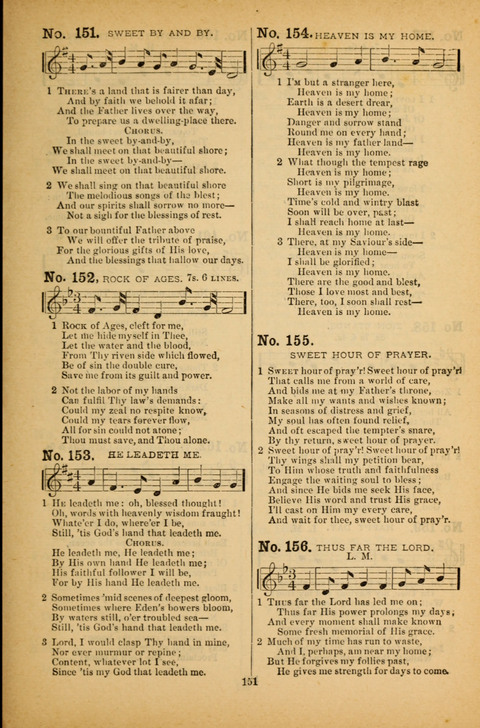 Pearls of Gospel Song: for gospel workers. a choice collection of hymns and tunes page 151