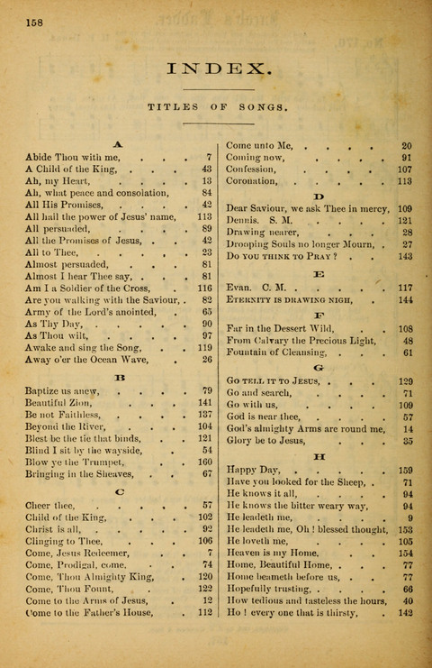 Pearls of Gospel Song: for gospel workers. a choice collection of hymns and tunes page 158