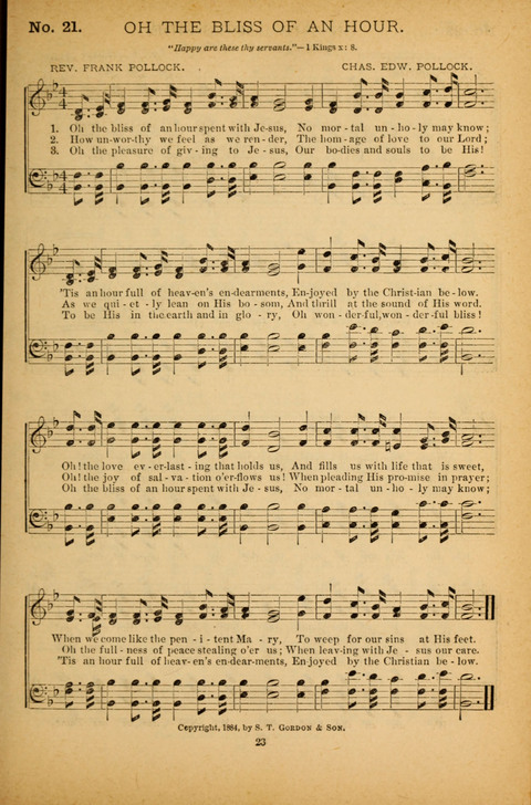 Pearls of Gospel Song: for gospel workers. a choice collection of hymns and tunes page 23