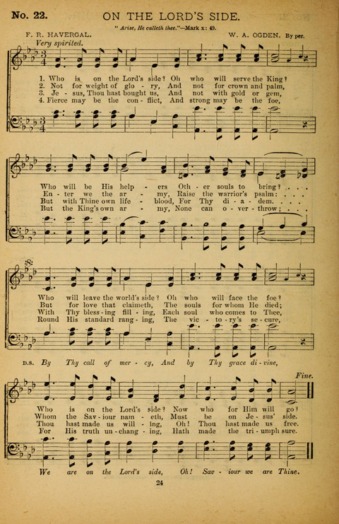 Pearls of Gospel Song: for gospel workers. a choice collection of hymns and tunes page 24