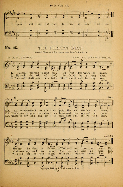 Pearls of Gospel Song: for gospel workers. a choice collection of hymns and tunes page 47