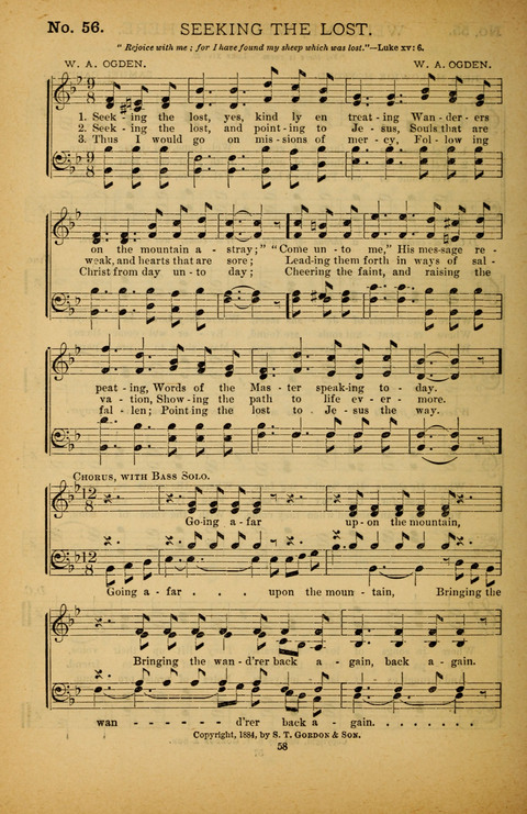 Pearls of Gospel Song: for gospel workers. a choice collection of hymns and tunes page 58