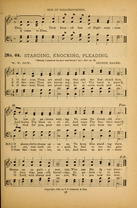 Pearls of Gospel Song: for gospel workers. a choice collection of hymns and tunes page 67