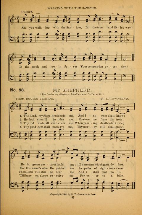 Pearls of Gospel Song: for gospel workers. a choice collection of hymns and tunes page 87