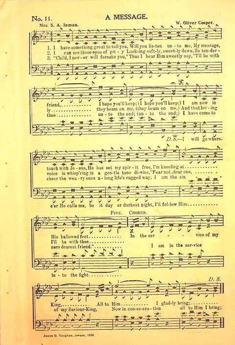 Pleasures of Heaven: for Sunday-schools, singing-schools, revival, conventions, and general use in Christian work and worship page 11