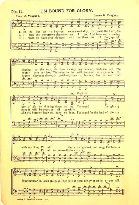 Pleasures of Heaven: for Sunday-schools, singing-schools, revival, conventions, and general use in Christian work and worship page 18