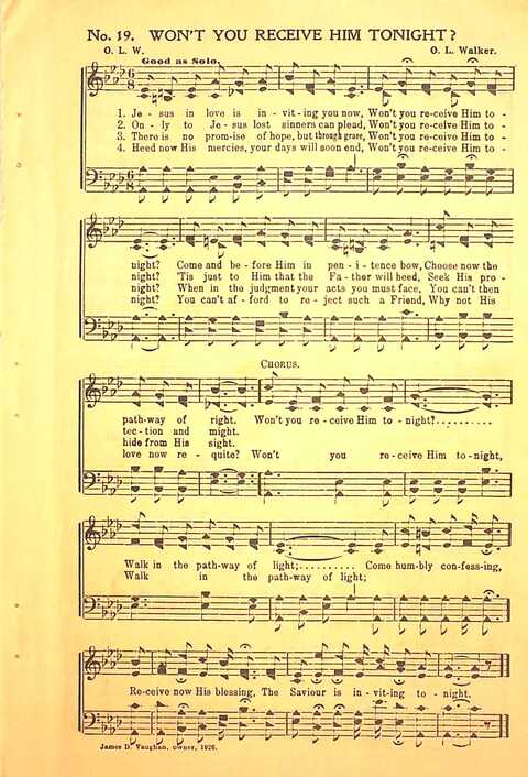 Pleasures of Heaven: for Sunday-schools, singing-schools, revival, conventions, and general use in Christian work and worship page 19