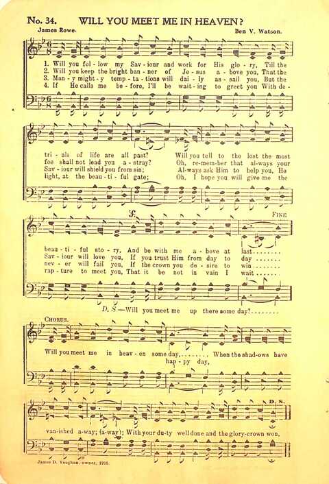 Pleasures of Heaven: for Sunday-schools, singing-schools, revival, conventions, and general use in Christian work and worship page 34