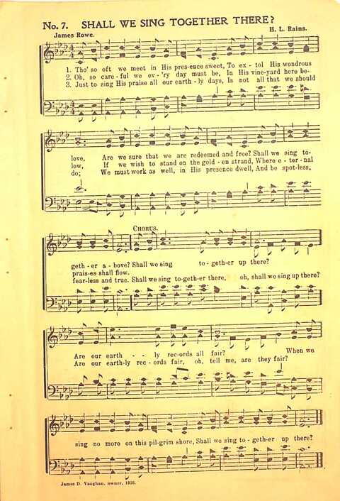 Pleasures of Heaven: for Sunday-schools, singing-schools, revival, conventions, and general use in Christian work and worship page 7