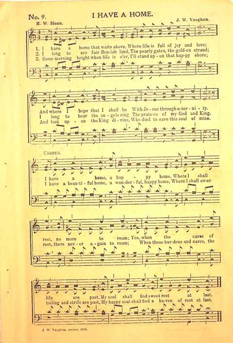 Pleasures of Heaven: for Sunday-schools, singing-schools, revival, conventions, and general use in Christian work and worship page 9