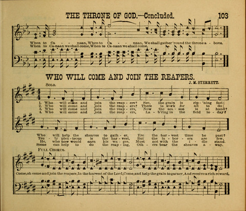 Pearls of Truth in Song: for Sabbath schools, prayer aand praise Meetings page 103