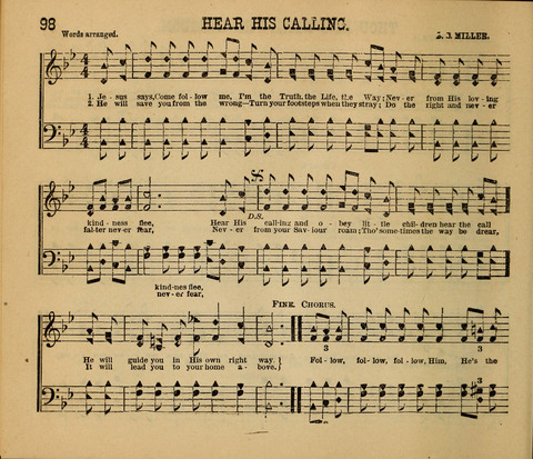 Pearls of Truth in Song: for Sabbath schools, prayer aand praise Meetings page 98