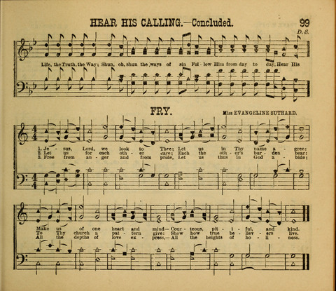 Pearls of Truth in Song: for Sabbath schools, prayer aand praise Meetings page 99