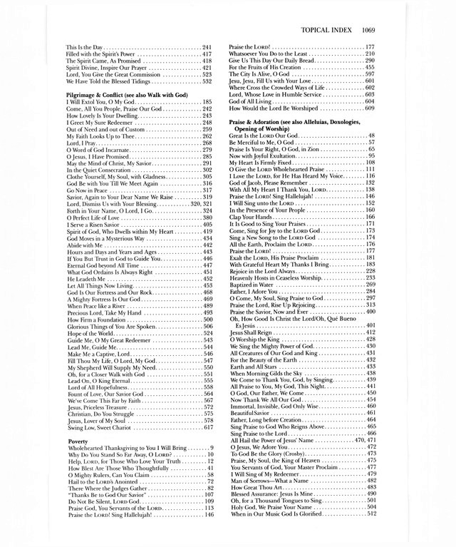 Psalter Hymnal (Gray) page 1051