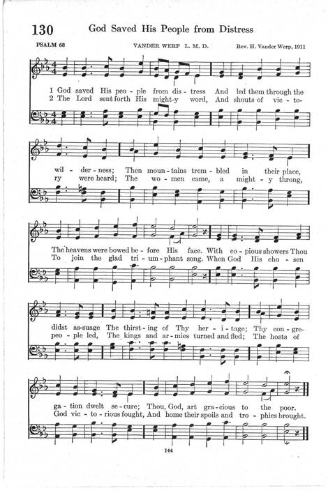 Psalter Hymnal (Red): doctrinal standards and liturgy of the Christian Reformed Church page 144