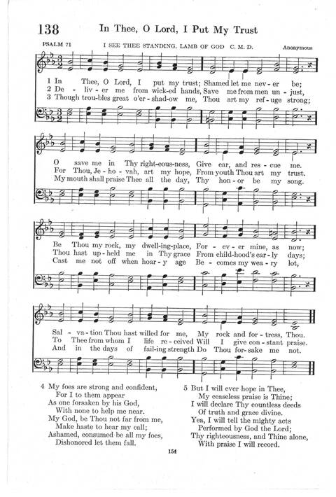 Psalter Hymnal (Red): doctrinal standards and liturgy of the Christian Reformed Church page 154