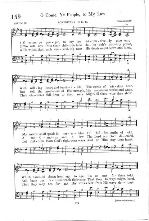 Psalter Hymnal (Red): doctrinal standards and liturgy of the Christian Reformed Church page 179