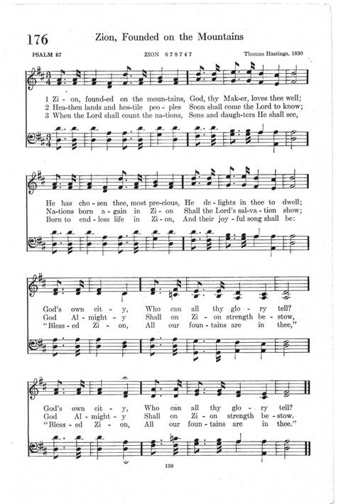 Psalter Hymnal (Red): doctrinal standards and liturgy of the Christian Reformed Church page 199