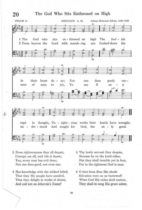 Psalter Hymnal (Red): doctrinal standards and liturgy of the Christian Reformed Church page 24