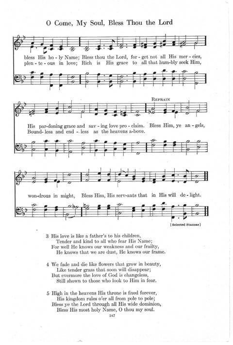 Psalter Hymnal (Red): doctrinal standards and liturgy of the Christian Reformed Church page 247