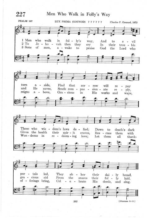 Psalter Hymnal (Red): doctrinal standards and liturgy of the Christian Reformed Church page 262