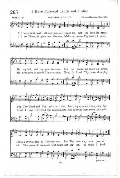 Psalter Hymnal (Red): doctrinal standards and liturgy of the Christian Reformed Church page 305