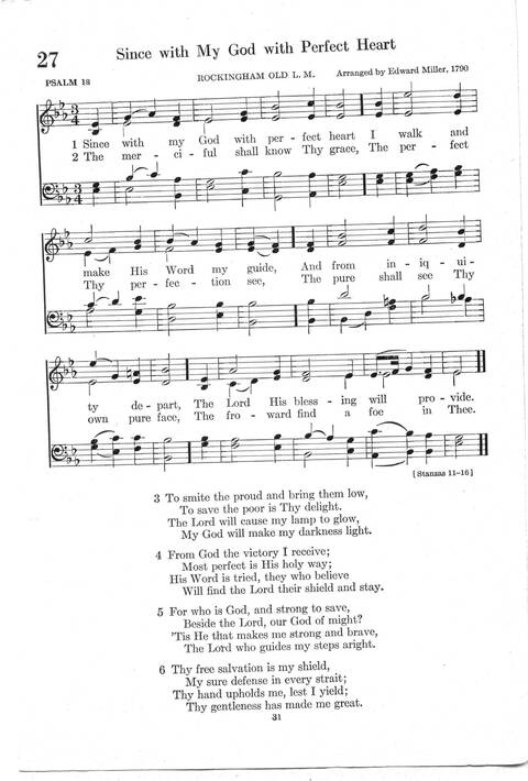 Psalter Hymnal (Red): doctrinal standards and liturgy of the Christian Reformed Church page 31