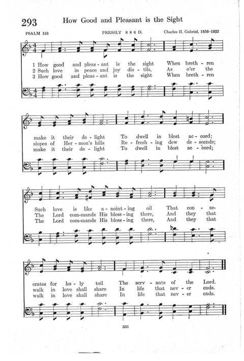 Psalter Hymnal (Red): doctrinal standards and liturgy of the Christian Reformed Church page 335