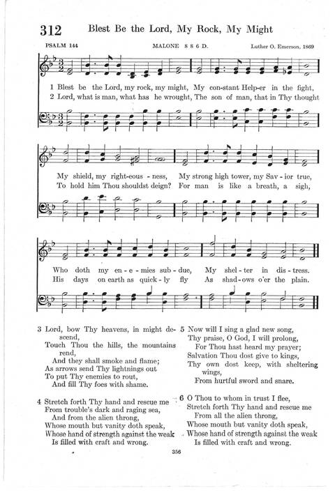 Psalter Hymnal (Red): doctrinal standards and liturgy of the Christian Reformed Church page 356